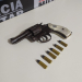 MANHUAÇU – PM apreende arma de fogo e munições