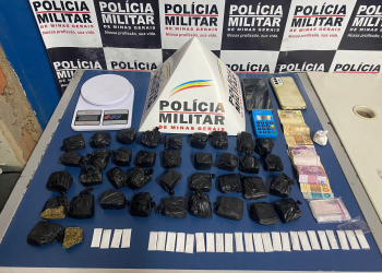 PONTE NOVA: Polícia Militar apreende entorpecentes e prende casal por tráfico ilícito de entorpecentes