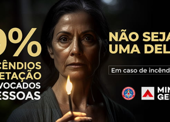 Campanha do Corpo de Bombeiros busca conscientizar a população sobre os riscos das queimadas em Minas