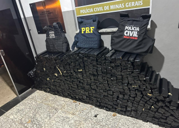 PCMG e PRF apreendem Grande quantidade de maconha e prendem 8 pessoas