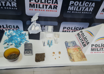 MANHUAÇU – PM apreende drogas em São Pedro do Avaí