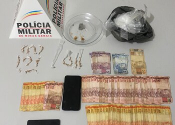 ESPERA FELIZ – Drogas e dinheiro são apreendidos com traficantes no centro da cidade