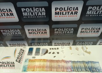 MANHUAÇU MG – PM prende autor de tráfico no Bairro São Francisco de Assis