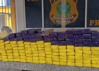 REALEZA – 100 quilos de maconha foram apreendidos pela Polícia Rodoviária Federal