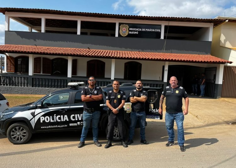 Equipe da Polícia Civil de Matipó